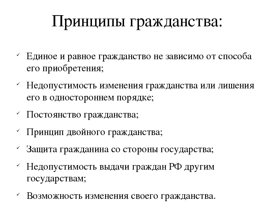 Гражданство обществознание план