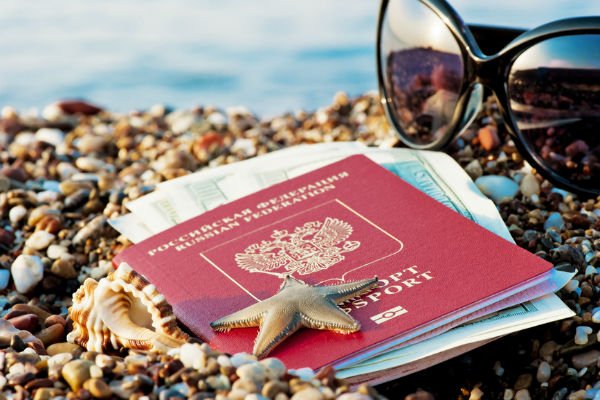 Паспорт на пляже