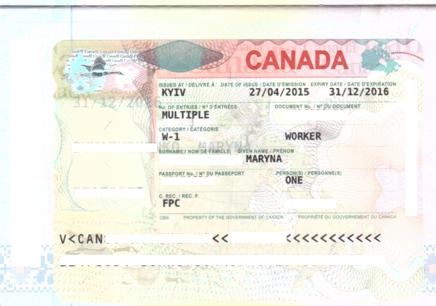 виза в канаду