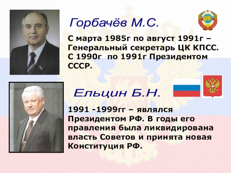 Пост президента ссср был введен решением. Горбачев избран президентом 1990 г. Избрание генеральным секретарем ЦК КПСС М.С Горбачева год.